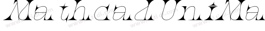 MathcadUniMath Itali字体转换